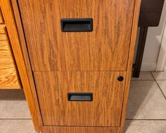 Wooden file cabinet 