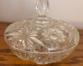 Glass candy dish 