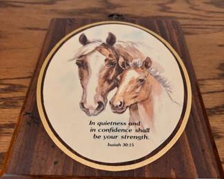 Horse/ religious wall art 
