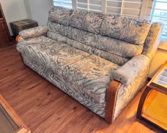 Patterned fabric couch