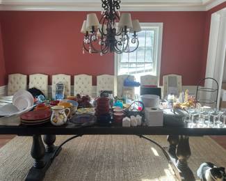 homewares: plates, cases, glasses, collectables