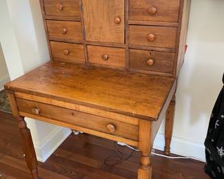 Antique Oak Drop Front Desk 1890's