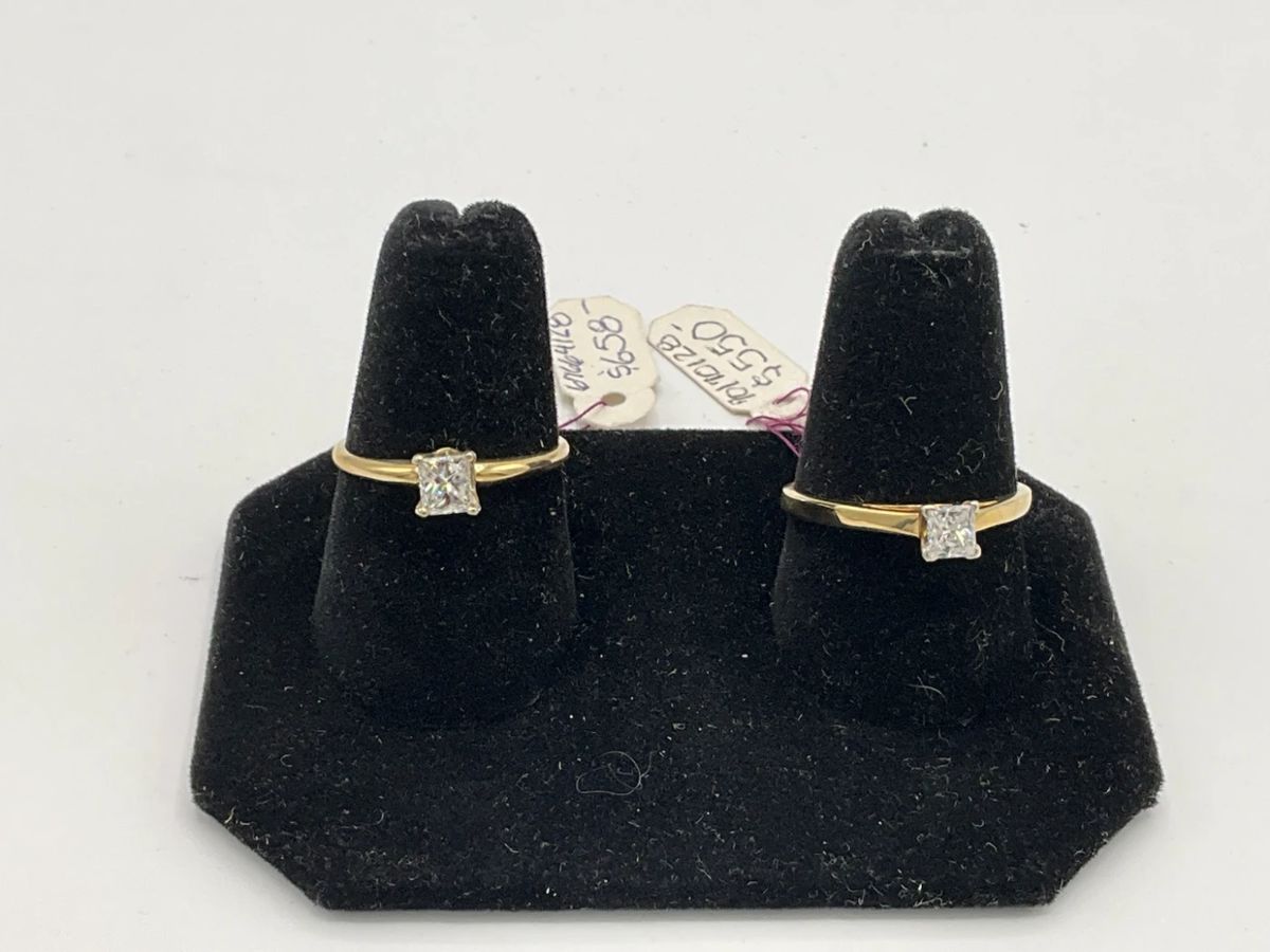 14K Diamond Solitaire Rings