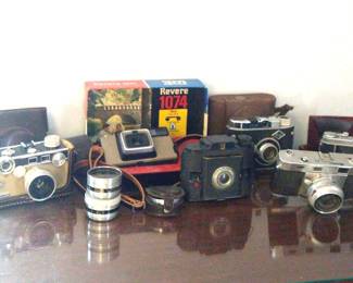 Argus, Revere 1074, Ansco, Eumig, Ricoh And Kodak Cameras