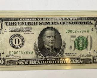1928 $500 Bill