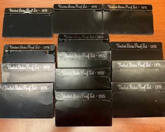 1973, 74, 75 And 76 Proof Sets