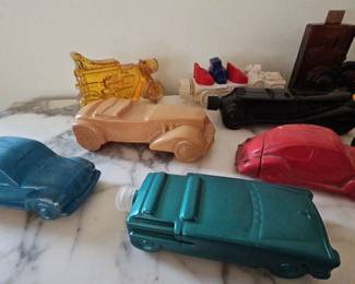 Avon Aftershave Glass Car Bottles