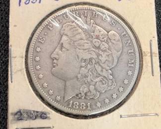 1881 CC Morgan Silver Dollar