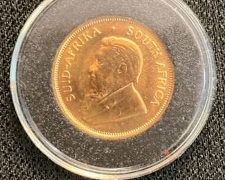 1981 Gold Krugerrand Coin 1 2oz