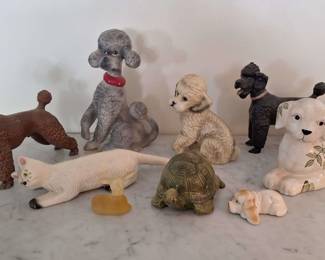 Poodles, Kittens, Turtle and Avon Perfume Bottles