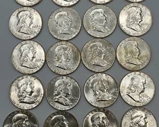 Franklin Silver Half Dollars