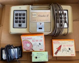 Vintage RCA Studio II game system appears to be complete. With two games.
