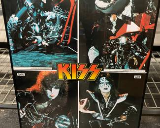 KISS 1977 AUCOIN POSTER FRAMED