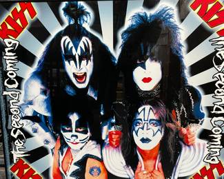 Kiss The Second Coming Tour PROMO POSTER FRAMED