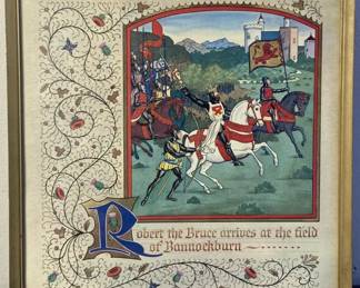 Robert the Bruce Illuminated Text Replica