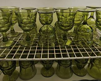 Fostoria Argus Green glasses