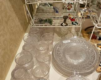 Large selection of glassware