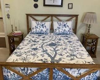 Beautiful bed frame and side tables
