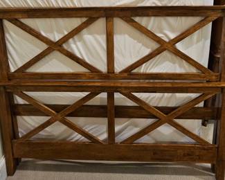 Details of bed frame