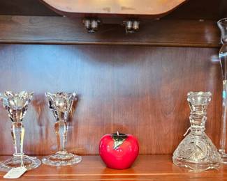 More crystal and glass selections