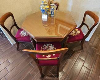 Game table and chairs