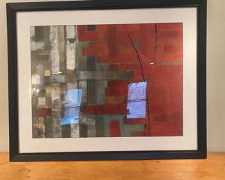 Framed abstract print