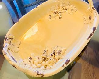 Large Italian ceramic serving tray