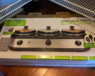 Three Crock Buffet Slow Cooker