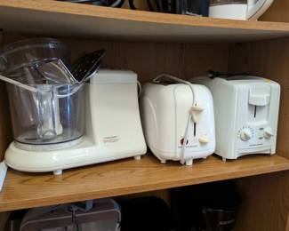 Food processor and toasters