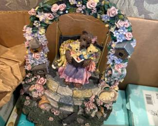 Bear in swing music box