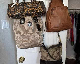 Coach and other handbags