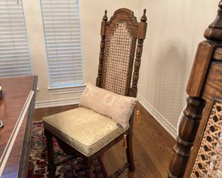 Cane back dining chairs
