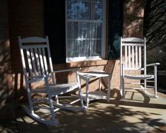 "A little front porch sittin"