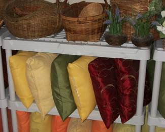 Pillows and Baskets