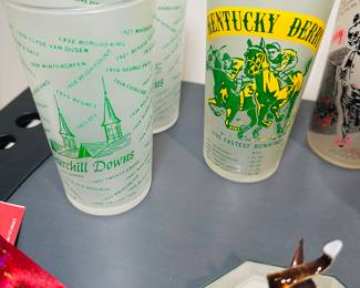 Kentucky Derby glasses 1950’s