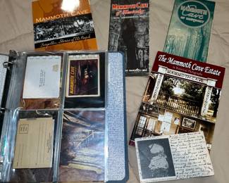 Mammoth Cave books, postcards, and memorabilia 