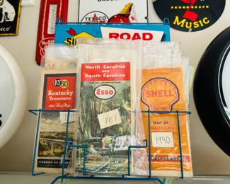 Vintage road maps