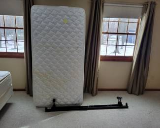 Mattress and frame. 