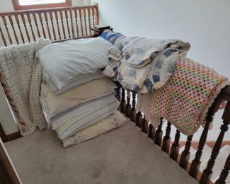 Afghans and quilts.