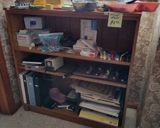 Nice wooden book shelf. 