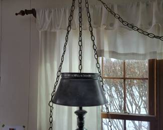 Hanging lamp.