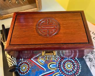 Asian Dovetail Hardwood Jewelry Box