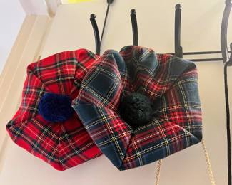 Highland Home Industries Pure New Wool Tartan Beret Hats