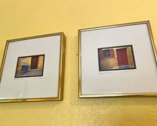 Pair of Framed & Matted Rhodes, Greece Photographs by Jim Nilsen