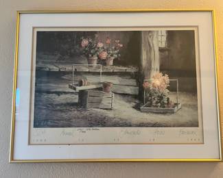 Framed & Matted 1989 Edmonds Arts Festival Print by J.B. Nelson