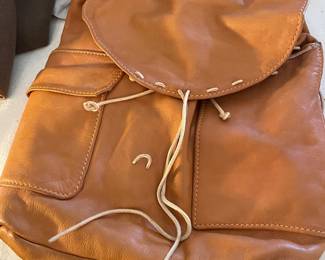 Brown Leather Backpack Made Expressly For Eddie Bower by Kannibus Leatherworks