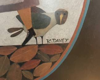 Framed & Matted Lithograph "A Bushel and a Peck" by R. Davey