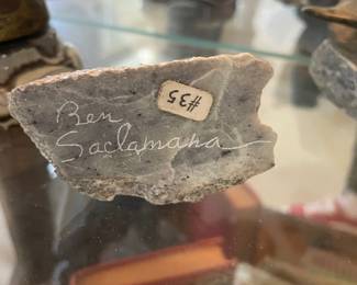 Carved Soapstone Bird Figurine by Ben Saclamaha