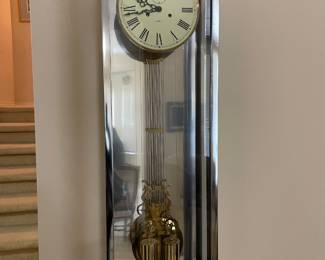 Howard Miller Chrome Case Wall Clock