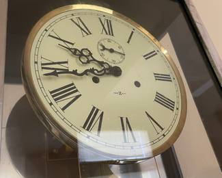 Howard Miller Chrome Case Wall Clock